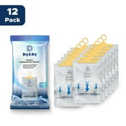 Dry & Dry [12 Packs [Net 14 Oz/Pack] Hanging Bag Moisture Absorber to Control Excess Moisture for Everywhere. Moisture Absorber Works Very Strong