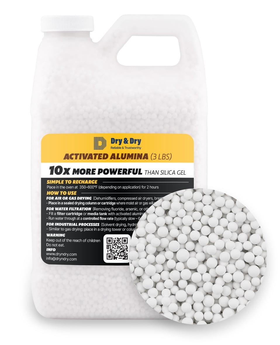 Dry & Dry [3 LBS] Activated Alumina Desiccant Beads | High-Capacity ...