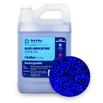 Dry & Dry Blue Indicating Rechargeable Beads Desiccants, 1 Gallon
