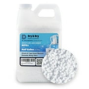Dry & Dry Moisture Absorbers Refill Beads (3.7 LBS) - Dehumidifiers for Home Dehumidifier for Basement Dehumidifiers for Bedroom Small Dehumidifiers Dehumidifiers Moisture Absorbers