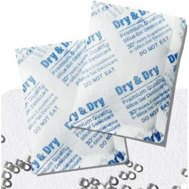 Dry & Dry Silica Gel Desiccant Pack Moisture Absorber 1 Gram Reusable