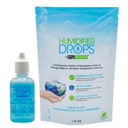 Humidifier Drops - Natural Food Grade Concentrate, Formula Prevents Slimy Buildup on Surfaces, Reduces Scaling - Cleans & Deodorizes Water Inside All Humidifier Models, 100+ Day Supply, Made in US