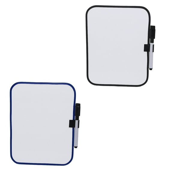 Dry-Erase 6-1/2" x 8-1/4" Whiteboard with Marker and Magnet Strips - 02528