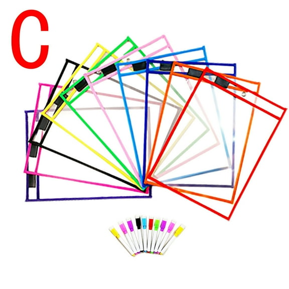 Dry Erase Bag File Bags File Pockets Waterproof Document Pouch Clear Envelopes Dry Erase Sleeves A4 Envelopes Convenient Bill