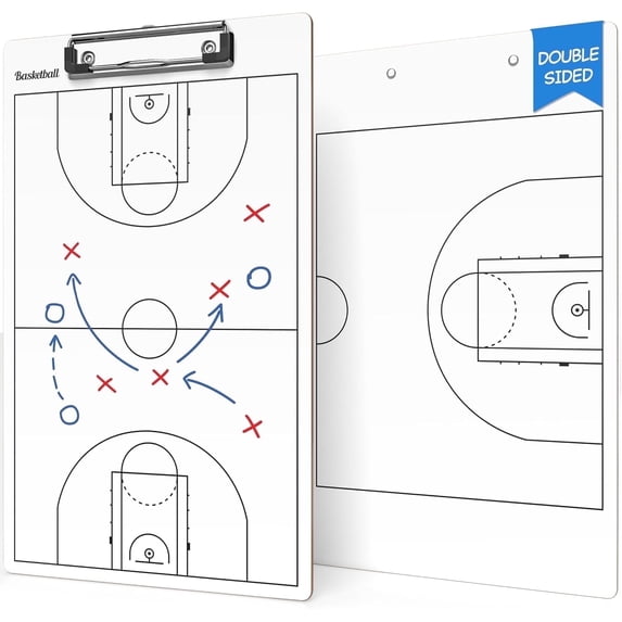 Scribbledo basketball coach clipboard dry erase 15”x 9” Whiteboard Basketball Coaching Board