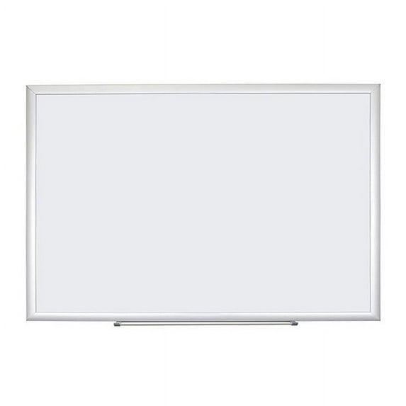 Dry Erase Board, 70 x 47 Inches, Melamine Surface, Silver Aluminum Frame