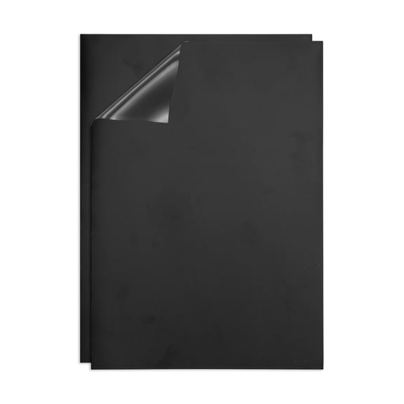 Dry Erase Board, A4 2 Pack Fridge Calendar Board Magnets Whiteboard, Black