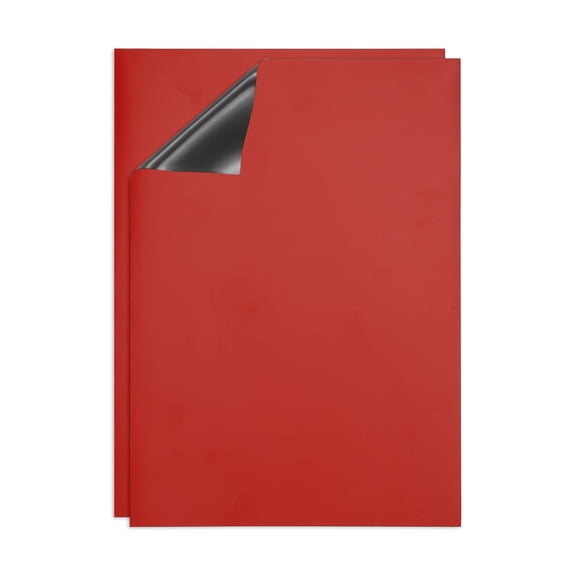 Dry Erase Board, A4 2 Pack Fridge Calendar Board Magnets Whiteboard, Red