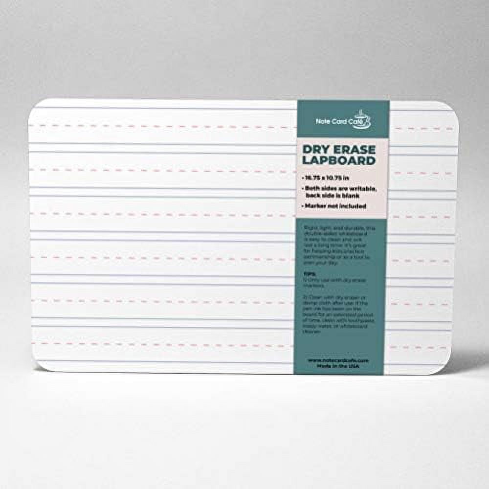 Dry Erase Board Large 10.75" X 16.75" Double Sided Handheld Lapboard