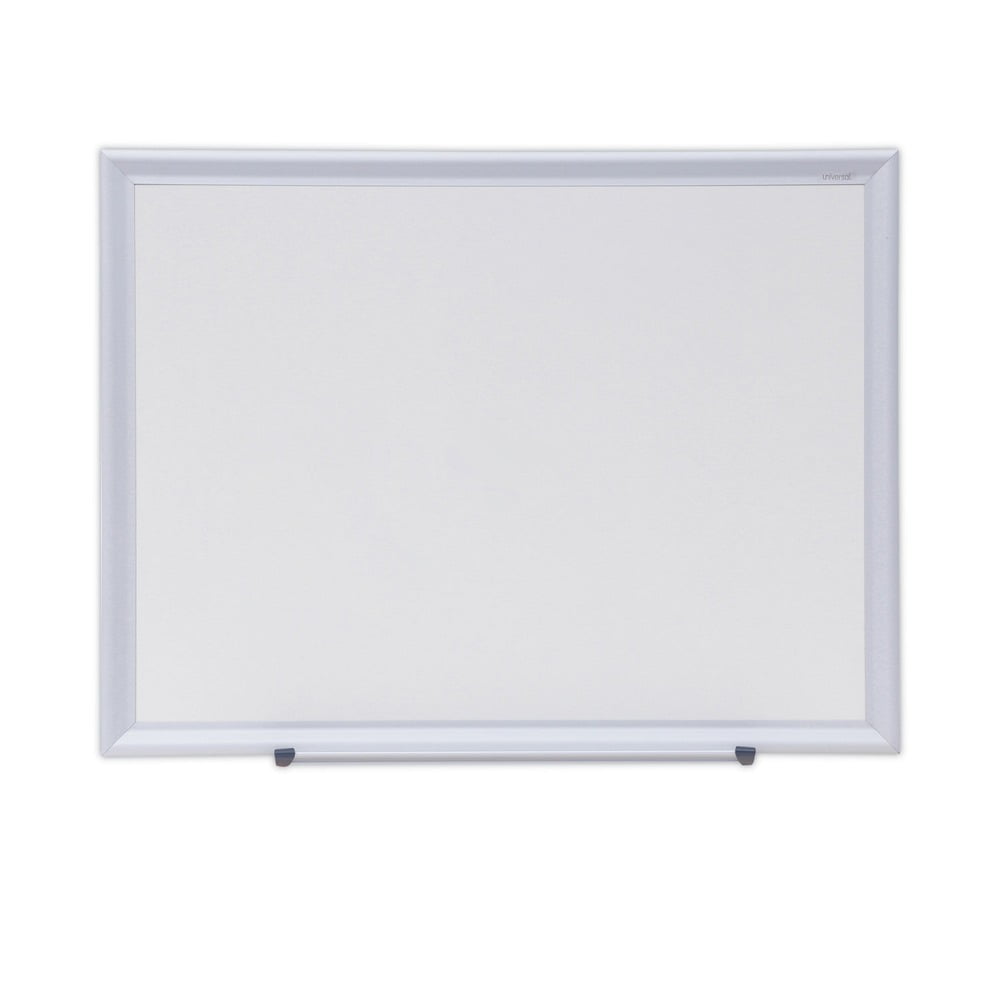 Universal Dry Erase Board, Melamine, 24 X 18, Aluminum Frame