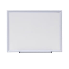 Universal Dry Erase Board, Melamine, 24 X 18, Aluminum Frame