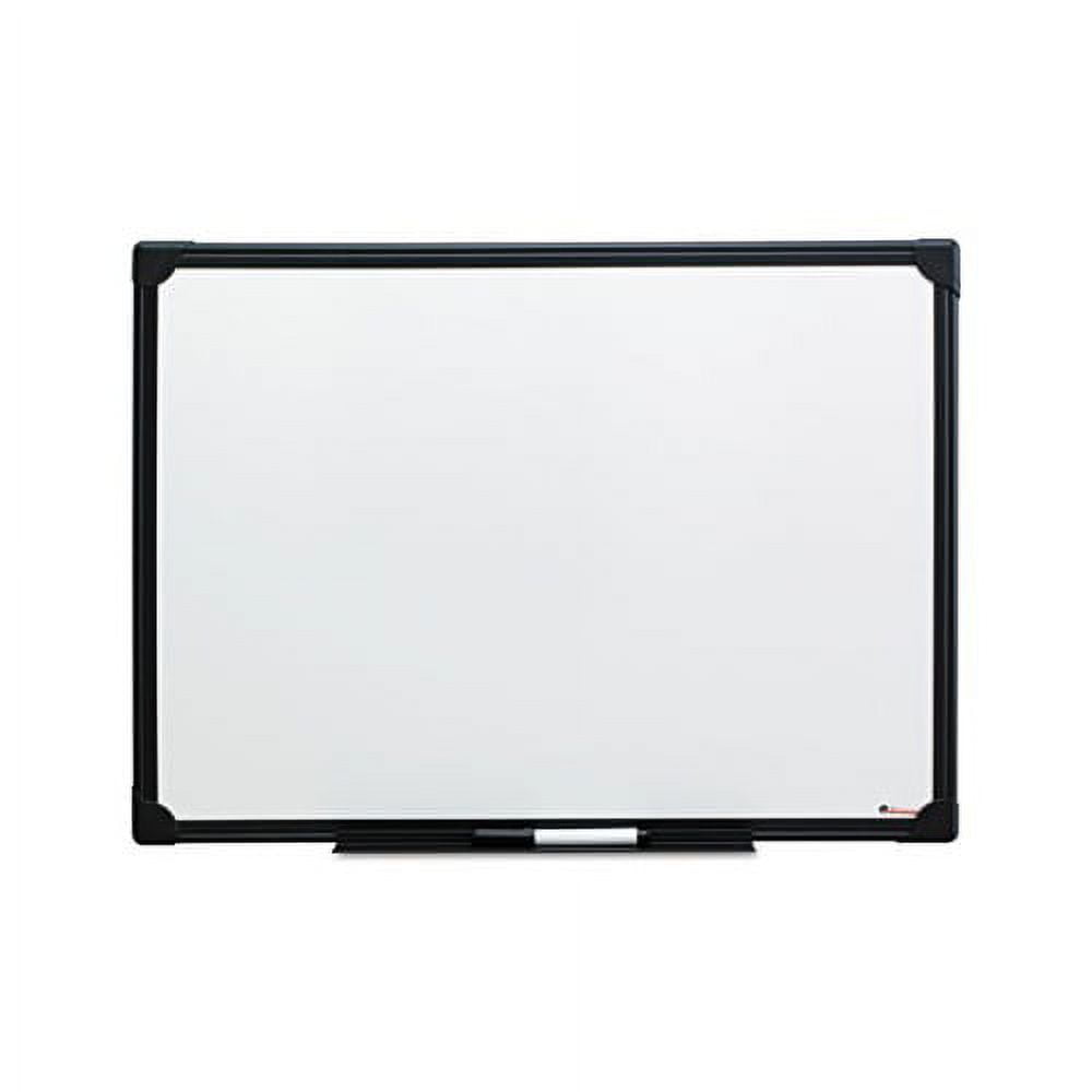 Dry Erase Board Melamine, 24 x 18, Black Frame, Whiteboards