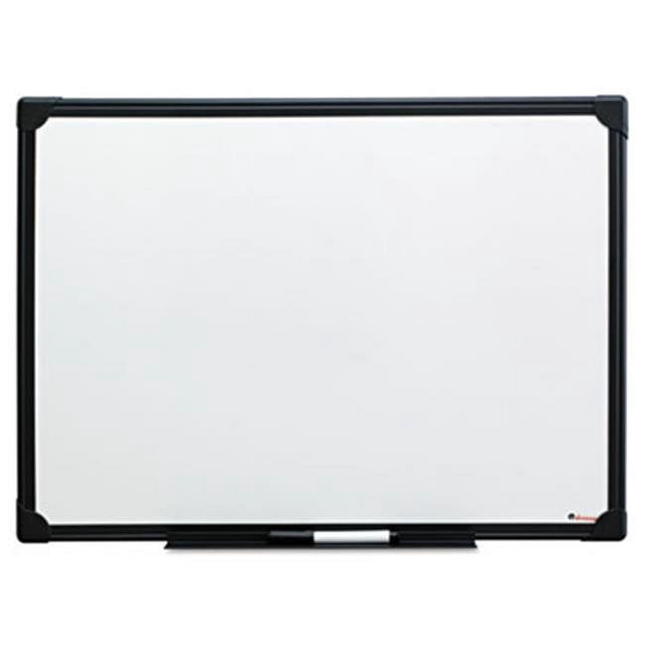 Dry Erase Board  Melamine  24 x 18  Black Frame