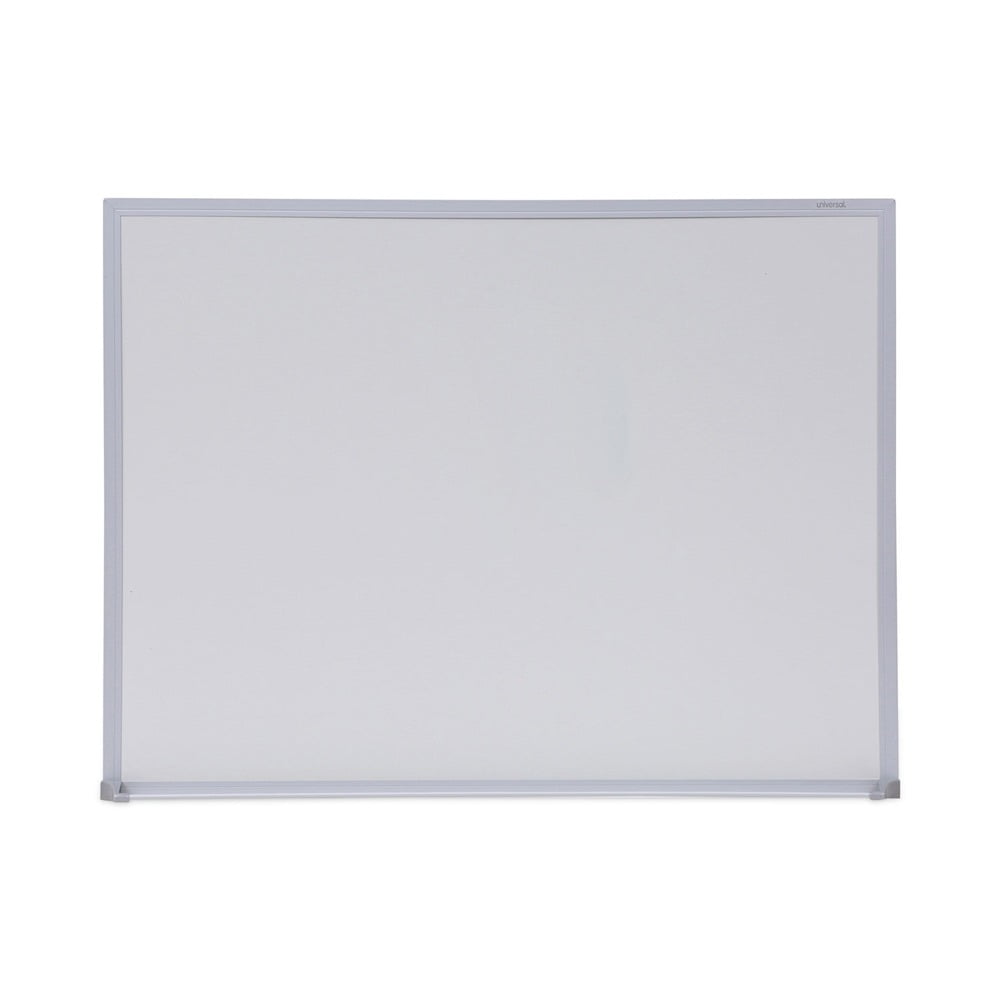 24" x 18" White Melamine Dry-Erase Board with Aluminum Frame