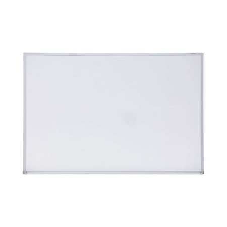 Universal UNV43623 36 in. x 24 in. Melamine Dry Erase Board with Anodized Aluminum Frame - White Surface