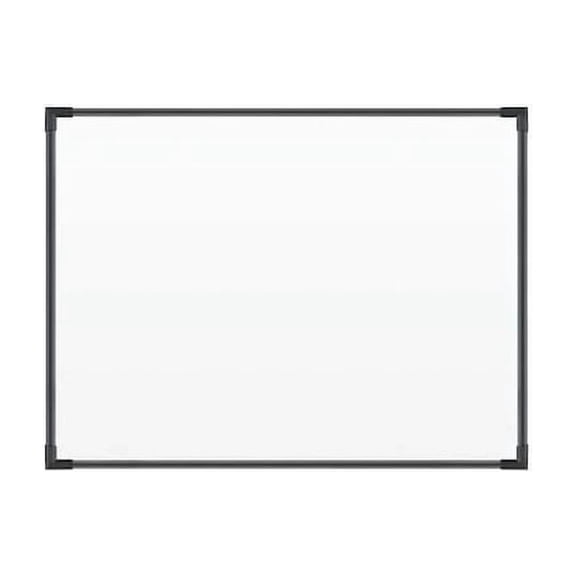Dry Erase Board, Porcelain, 18 in, 24 in, Aluminum Frame, White, Gloss 2028A