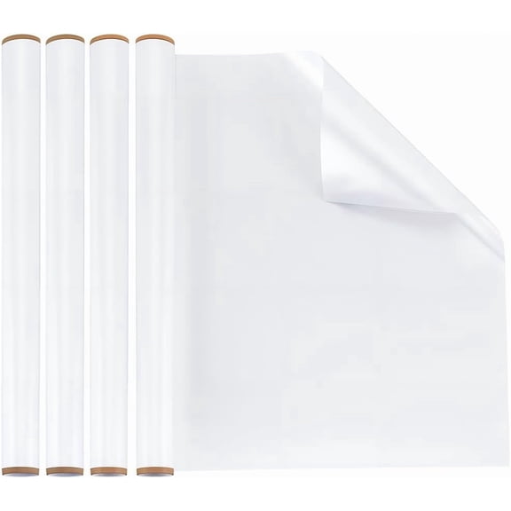 Dry Erase Board Sticker PP Whiteboard Stickers Refridgerator Board Rectangle White 600x300x0.1mm diy