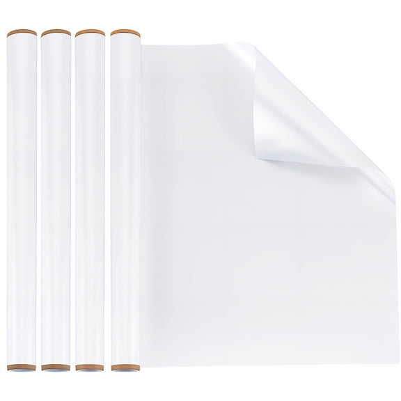 Dry Erase Board Sticker PP Whiteboard Stickers Refridgerator Board Rectangle White 600x300x0.1mm