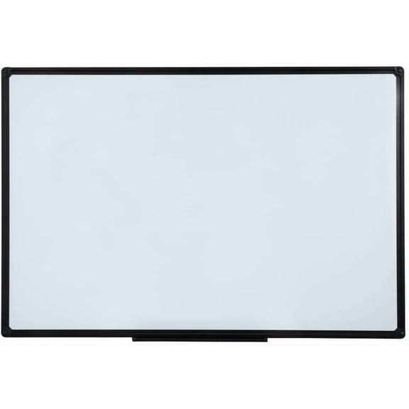 Dry Erase Board for Wall, 48" x 24" Presentation Magnetic Whiteboard with Pen Tray, Wall-Mounted White Board for School, Office and Home, Black Aluminum Frame