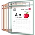 thumbnail image 1 of Scribbledo Boho Dry Erase Pockets 6 Pack  Reusable Sleeves Sheet Protectors, 1 of 6