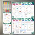 thumbnail image 1 of Dry Erase Calendar for Fridge Magnetic - 4PCS Set of Monthly Calendar for Refrigerator, Magnet Weekly Planner with Notepad for Family Kitchen Planning Board, 1 of 4