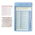 thumbnail image 1 of Dry Erase Chore Chart For Kids Teens With 15 Detachable Cardstock, Checklist Board Reusable To Do List Board My Chores Slider Chart For Daily/Morning/Bedtime Routine Planning - Style 2, 1 of 5