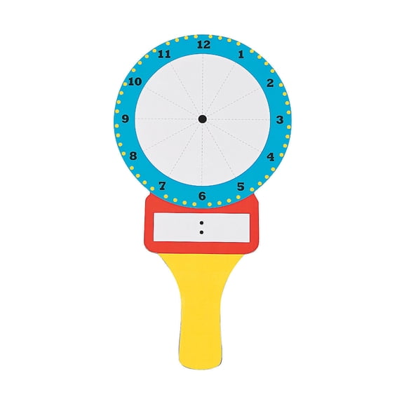Fun Express - Dry Erase Clock Kit - Educational - Teaching Aids - Math - 12 Pieces