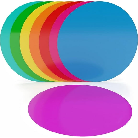Scribbledo Dry Erase Dots Stickers Colorful Removable Vinyl Sticky Dots, 11, 8-Pack