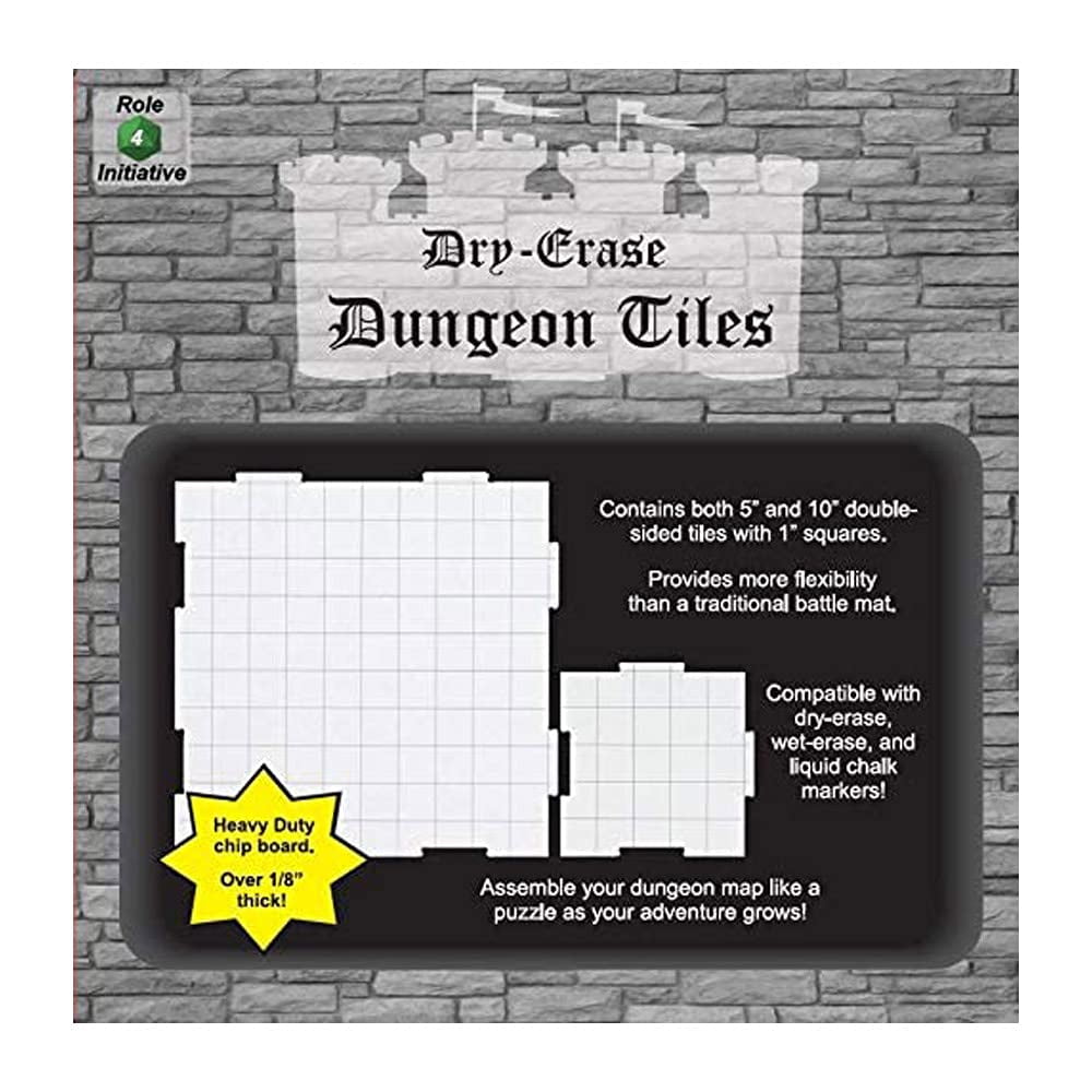 Dungeon Tiles - Sand color- Combo Pack of 5 x 10in and 16 x 5in squares main image 0