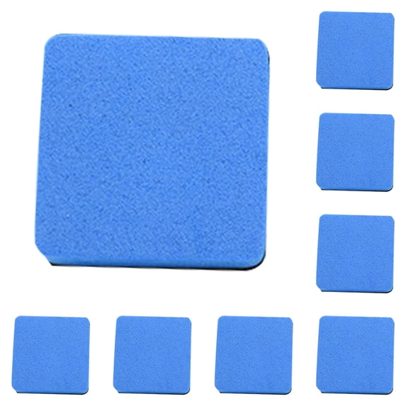 Dry Erase Erasers, Mini Magnetic Whiteboard Eraser Chalkboard Eraser, 2×2 Inch Square Dry Erase Board Cleaner for Study Place, Office and Home, Chalkboard Cleaning Supplies,Light blue-10pcs