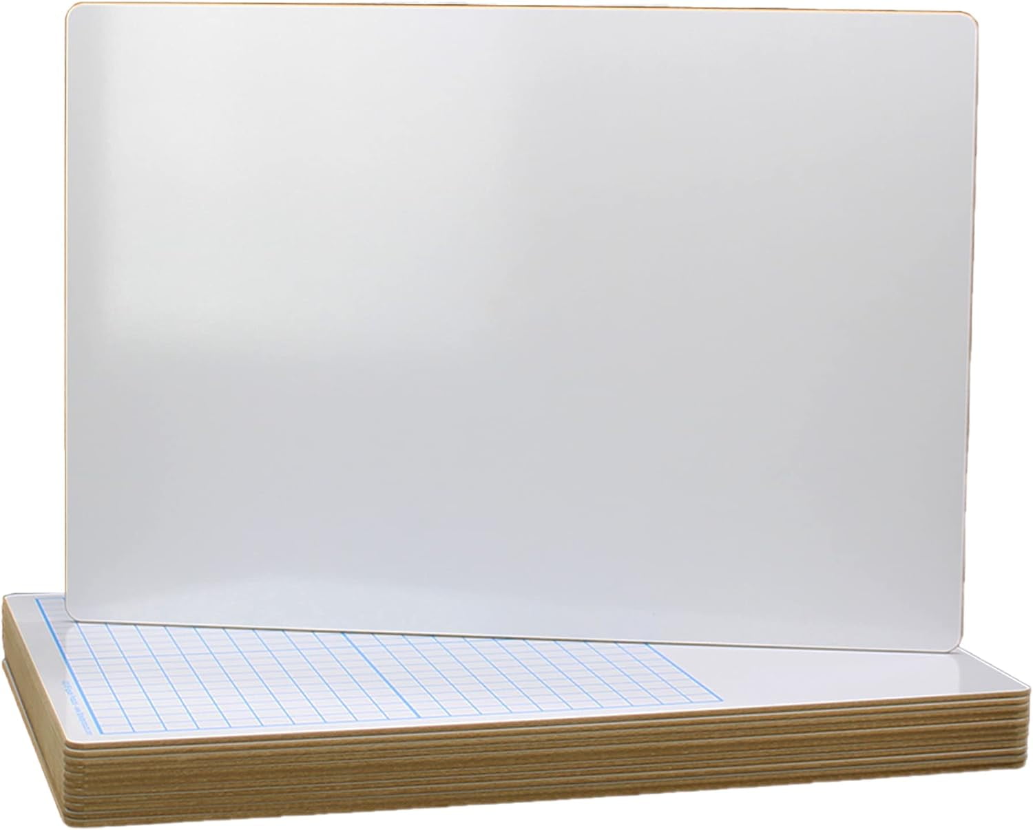 Dry Erase Graph Board With 1/2Inch Squares, White With Blue Grid, Set