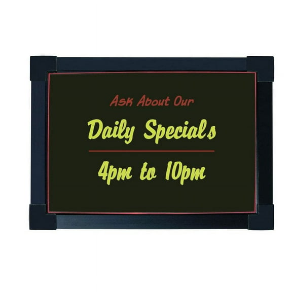 Dry Erase LED Write-On Board / Sign - 12" x 16" (28 Different Lighting Settings)