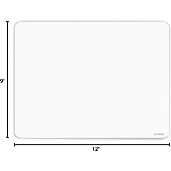 Dry Erase Lap Boards, Double Sided, Small White Board, 9" x 12" Inches, 10 Count