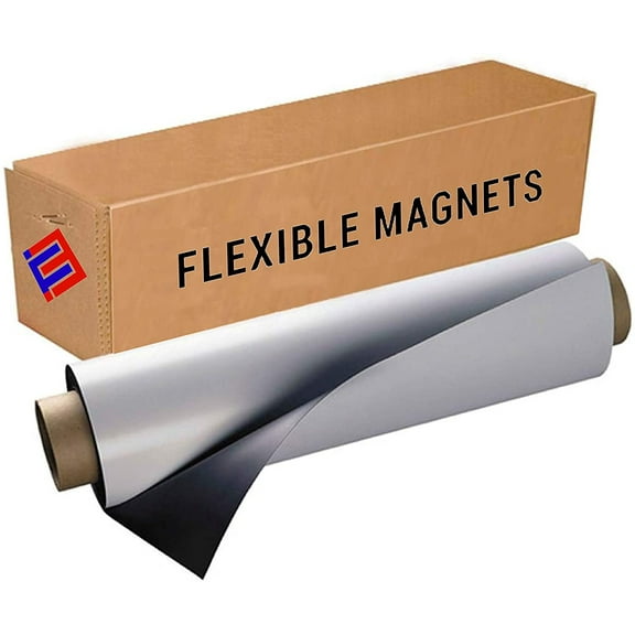 Dry Erase Magnetic Roll, Glossy White Write on/Wipe Off Magnet, 24 inches by Flexible Magnets (2 ft x 3 ft)