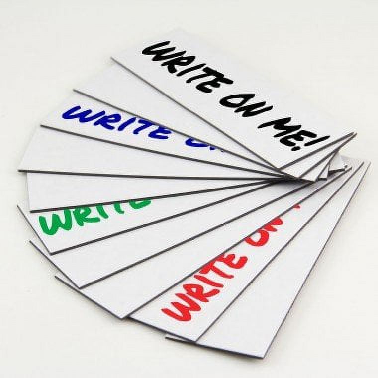 Dry Erase Shelf Label 1" x 2" White (25 Pack)
