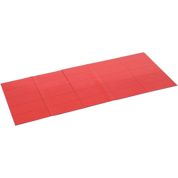 MasterVision, BVCFM2404, 2" Magnetic Dry Erase Strips, 25 / Pack, Red