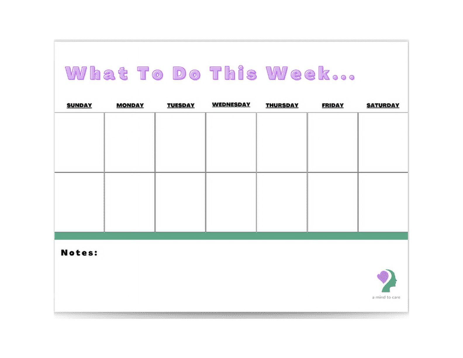 1 Set of Clear Weekly Planner Board Dry Erase Message Board