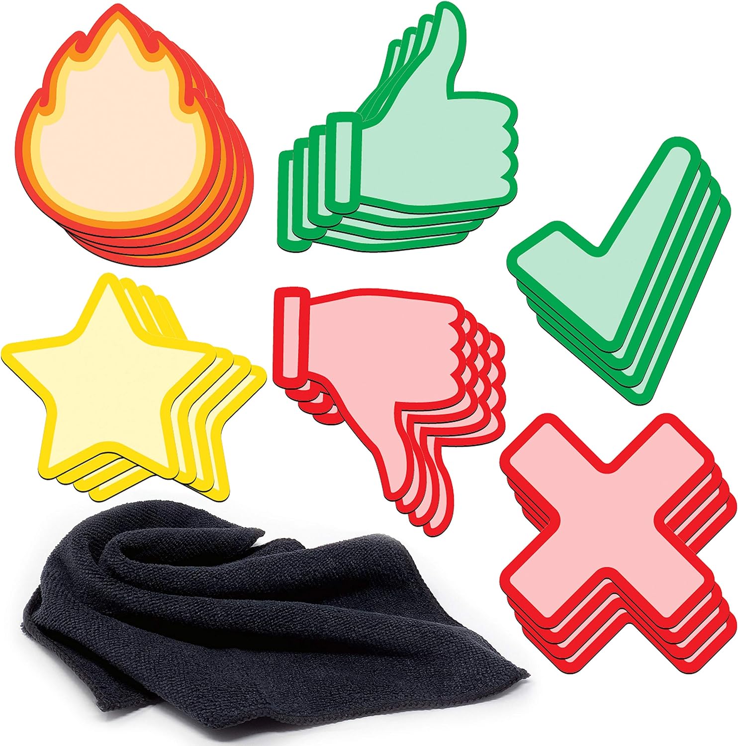 Dry Erase Status Shapes Kit 24Pack By For Kanban Board, Agile