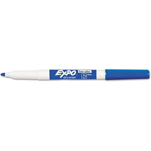 Dry Erase Marker, 12 Per Dozen, Blue, QuickDrying, For Whiteboards and
