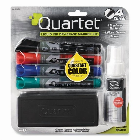 Dry Erase Marker Kit with Cleaner & Eraser
