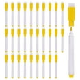 thumbnail image 1 of Dry Erase Marker Pens, 60 Pack Yellow Ink Fine Point Low Odor Whiteboard with Eraser Cap, White Pen Rod, 1 of 6