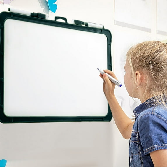 Dry Erase Marker, Small White Board, Magnetic Double-Sided Whiteboard, Erasable Writing and Drawing Board for Home Bedroom Refrigerator