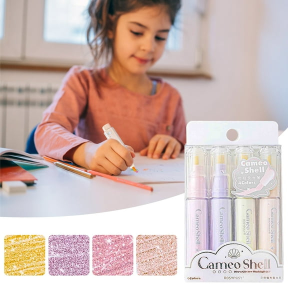 Dry Erase Markers, Hwkond Burst Student Heart Mother-of-pearl Highlighter DIY Handbook Color Pen Highlighter Markers 10ml, Back to College