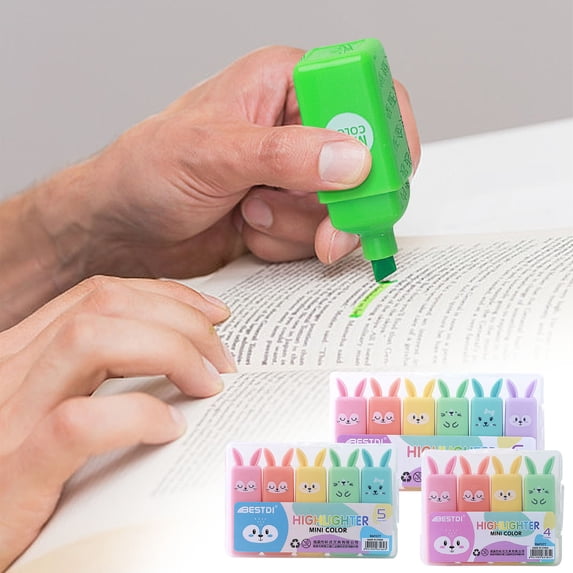 Dry Erase Markers, Color Highlighter Style 4 / 5 / 6 Colors Available Color Marker Pen Set 10ML, Back to College
