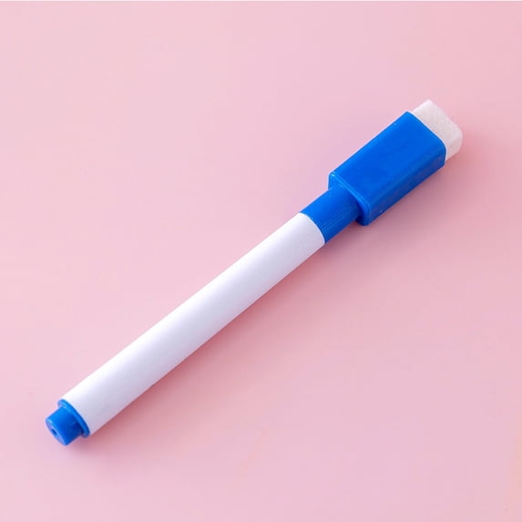Dry Erase Markers Low Odor Whiteboard Pen Erasable Magnetic Whiteboard Markers Fine Point Ideal for Writing On Whiteboards Dry Erase Boards Mirrors for Office Supplies (Blue)