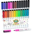 thumbnail image 1 of Dry Erase Markers, Shuttle Art 25 Pack 19 Colors with 6 Black Whiteboard Markers,Fine Tip Dry Erase Markers for Writing on Dry-Erase Boards, Calender, Office, 1 of 7