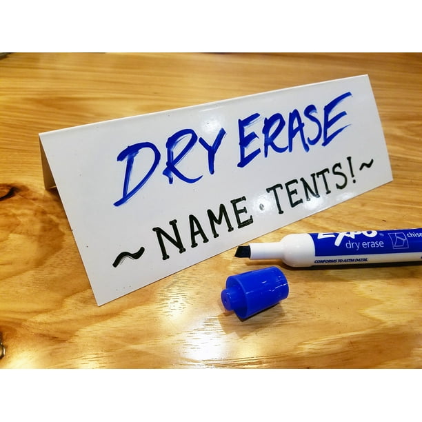 Reusable name tents deals
