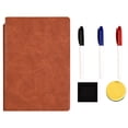 thumbnail image 1 of Dry Erase Notebook, 8.66X12.01 Inch Whiteboard Notebook Reusable Folding White Board Double Sided Handheld Whiteboard for Business Office Home by Elapind, 1 of 7
