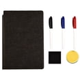 thumbnail image 1 of Dry Erase Notebook, 8.66X12.01 Inch Whiteboard Notebook Reusable Folding White Board Double Sided Handheld Whiteboard for Business Office Home by Elapind, 1 of 7