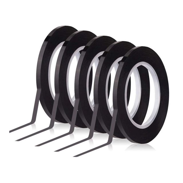 Dry Erase Pinstripe Tape, 5 Rolls, Thin Lines, Grid Marking for